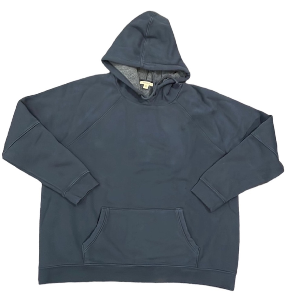 Goodthreads Women's Hoodie Heritage Fleece Long Sleeve Blue Sweatshirt Size XXL